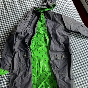Preppy reversible raincoat